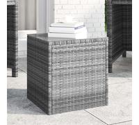 Vidaxl Table D'appoint Gris 40x37x40,5 Cm Résine Tressée Multicolore