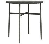 vidaXL Table d'appoint Gris 45 cm Poly rotin