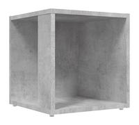 vidaXL Bijzettafel 33x33x34,5 cm bewerkt hout betongrijs809012 Gris G