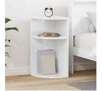 VidaXL Table d'appoint guéridon blanc brillant 29,6 x 29,6 x 60 cm - bois d'ingénierie