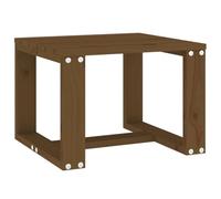 Table d appoint jardin marron miel 40x38x28,5cm bois massif pin G
