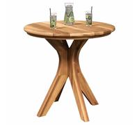Vidaxl Table Basse De Jardin Ø55x51 Cm Bois Massif De Teck