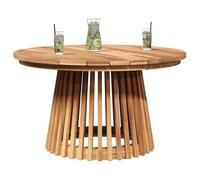 vidaXL Table d'appoint Marron 70 x 70 x 40 cm Bois de Teck Massif, Table en Bois Moderne pour Jardin et terrasse, mobilier Durable, déco contemporaine, Style Minimaliste
