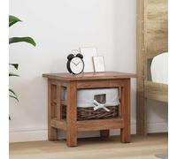 vidaXL Table d'appoint Marron Bois massif d'acajou