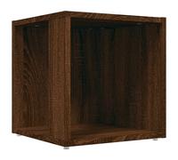 vidaXL Table d'appoint marron imitation chêne 33x33x34,5 cm Matériau dérivé du bois