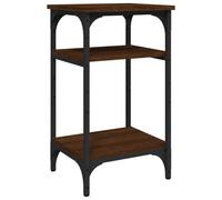 vidaXL Table d'appoint marron imitation chêne 35x30x60 cm Matériau dérivé du bois