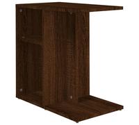 vidaXL Table d'appoint marron imitation chêne 50x30x50 cm Matériau dérivé du bois