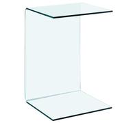 vidaXL Table d'Appoint Meuble de Salon Table de Salon Bout de Canapé Meuble de Salle de Séjour Maison Intérieur 40x40x60 cm Verre Trempé