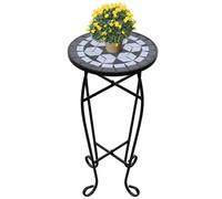 Vidaxl Table D'appoint Mosaïque Noir Et Blanc