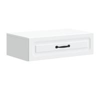 vidaXL Table d'appoint murale Blanc 59 x 34,5 x 17 cm