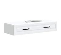 vidaXL Table d'appoint Murale Blanc 87,5 x 34,5 x 17 cm