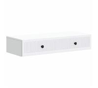 vidaXL Table d'appoint murale Blanc 87,5 x 34,5 x 17 cm