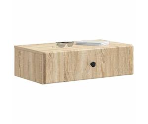 vidaXL Table d'appoint Murale Chêne Sonoma 59 x 34,5 x 17 cm