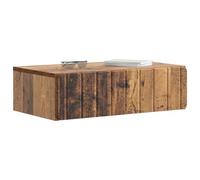 vidaXL Table d'appoint murale en bois vieilli 59 x 34,5 x 17 cm, table de salon moderne, rectangulaire, étagère murale, fonctionnelle et minimaliste, pour un ordre parfait à la maison