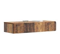 vidaXL Table d'appoint murale en bois vieilli 87,5 x 34,5 x 17 cm, table de salon moderne, rectangulaire, étagère murale, fonctionnelle et minimaliste, pour un ordre parfait à la maison