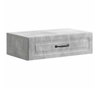 vidaXL Table d'appoint murale Gris béton 59 x 34,5 x 17 cm