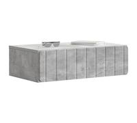 vidaXL Table d'appoint murale Gris béton 59 x 34,5 x 17 cm