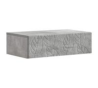 vidaXL Table d'appoint murale Gris béton 87,5 x 34,5 x 17 cm