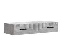 vidaXL Table d'appoint murale Gris béton 87,5 x 34,5 x 17 cm