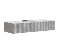 vidaXL Table d'appoint murale Gris béton 87,5 x 34,5 x 17 cm