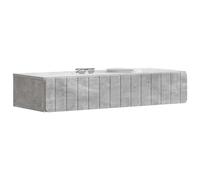 vidaXL Table d'appoint murale Gris béton 87,5 x 34,5 x 17 cm