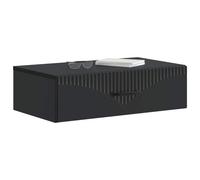 vidaXL Table d'appoint murale Noir 59 x 34,5 x 17 cm Bois d'ingénierie