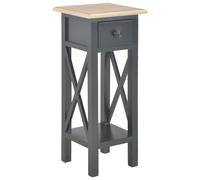 Vidaxl Table D'appoint Noir 27 X 27 X 65,5 Cm Bois Multicolore