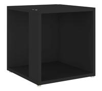 Bijzettafel 33x33x34,5 cm bewerkt hout zwart809009