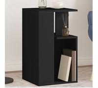 Vidaxl Table D'appoint Noir 35x35x60 Cm Bois D'ingénierie Marron
