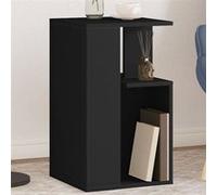 Vidaxl Table D'appoint Noir 35x35x60 Cm Bois D'ingénierie Marron