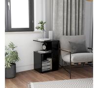 Vidaxl Table D'appoint Noir 36x30x56 Cm Aggloméré Noir