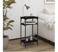 vidaXL Table d'appoint Noir 40x30x75 cm Bois d'ingénierie 825797