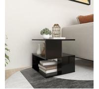 vidaXL Table d'appoint Noir 40x40x40 cm Aggloméré