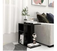 vidaXL Table d'appoint Noir 50x30x50 cm Aggloméré