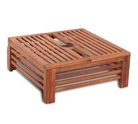 vidaXL Table d'Appoint pour Pied de Parasol Base Support Jardin Extérieur Bois