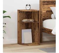 VIDAXL Table d'appoint rectangulaire en bois d'ingénierie 29,6×29,6×60 cm marron