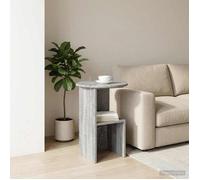 vidaXL Table d'appoint Sonoma gris Ø 39,5 x 55 cm Bois d'ingénierie 8001043