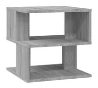 Vidaxl Table D'appoint Sonoma Gris 40x40x40 Cm Bois D'ingénierie Marron