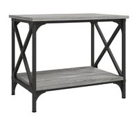 Vidaxl Table D'appoint Sonoma Gris 55x38x45 Cm Bois D'ingénierie Marron