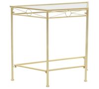 vidaXL Table d'appoint Style vintage Métal 87 x 34 x 73 cm Doré