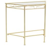 vidaXL Table d'appoint Style vintage Métal 87 x 34 x 73 cm Doré