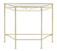 vidaXL Bijzettafel in vintage stijl 87x34x73 cm metaal goud245934 Or G