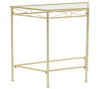 vidaXL Table d'Appoint Style Vintage Métal Doré Table Auxiliaire Support