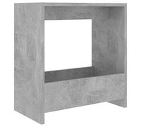 vidaXL Table d'Appoint, Table Basse avec Compartiment, Bout de Canapé avec Rangement Salle de Séjour Salon, Scandinave, Gris Béton Bois d'Ingénierie