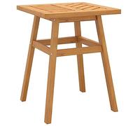 vidaXL Table d'Appoint, Table Basse avec Pieds Angulaires, Meuble de Jardin Patio Terrasse Pelouse Extérieur, Bois Massif d'Acacia
