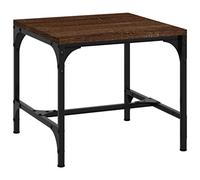 vidaXL Table d'Appoint, Table Basse avec Pieds Réglables, Bout de Canapé, Meuble de Salon Salle de Séjour, Industriel, Chêne Marron Bois d'Ingénierie