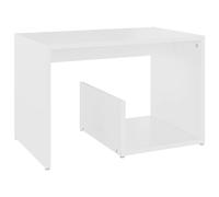 vidaXL Table d'Appoint Table Basse Table de Canapé Bout de Canapé Meuble de Salle de Séjour Salon Intérieur Blanc 59x36x38 cm Aggloméré