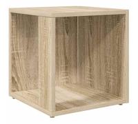 Bijzettafel 33x33x34,5 cm bewerkt hout sonoma eikenkleurig809011