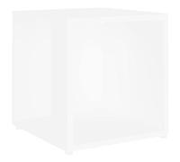 vidaXL Table d'Appoint Table Basse Table de Canapé Bout de Canapé Armoire d'angle Salle de Séjour Salon Intérieur Blanc 33x33x34,5 cm Aggloméré