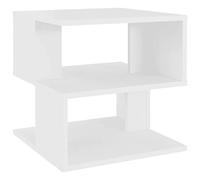 vidaXL Table d'Appoint Table Basse Table de Canapé Bout de Canapé Meuble de Salle de Séjour Salon Intérieur Blanc 40x40x40 cm Aggloméré